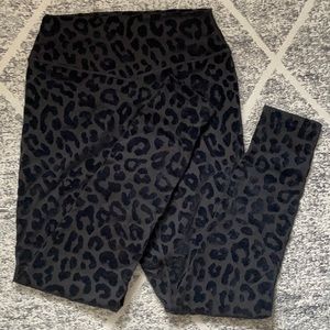 Balance Athletica "the lux pant" black leopard